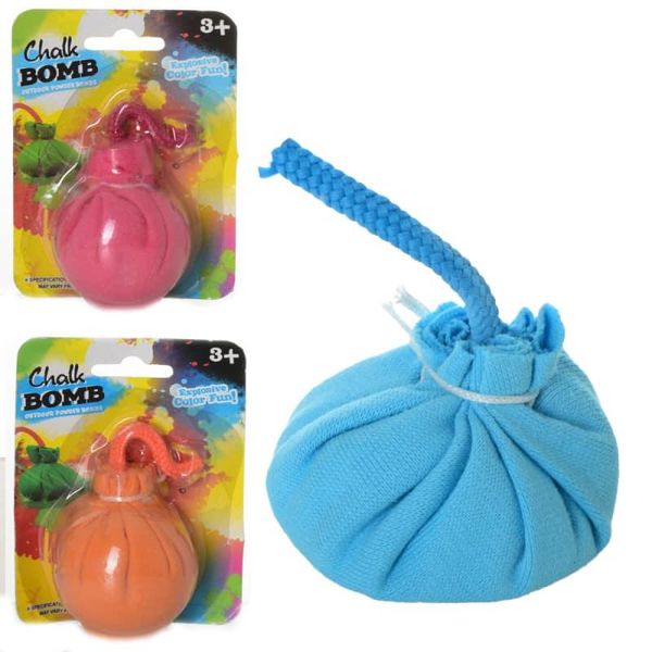 MK 4384 - Безшумні бомбочки з крейди - іграшка для метання та розваги - крейдяні бомбочки