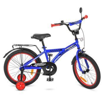 T1833 - Дитячий двоколісний велосипед PROFI 18 дюймів Racer, синій, T1833
