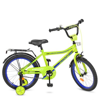 Profi Y18102 - Детский двухколесный велосипед PROFI 18 дюймов Top Grade, салатовый Y18102