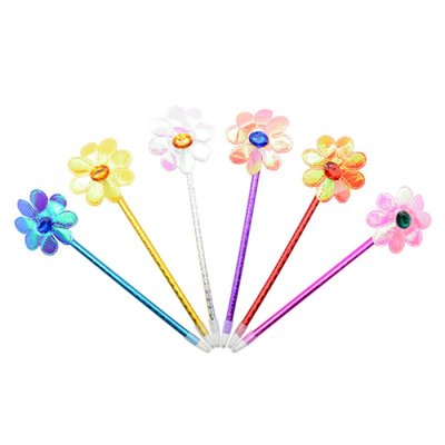 Шариковая детская ручка (блок - 12 шт) - блестящие цветы, ST01038 ST01038