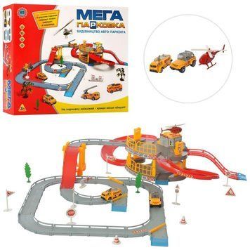 Metr+ 922-15 - Мега парковка - Гараж з треком на 2 поверхи з машинками та аксесуарами