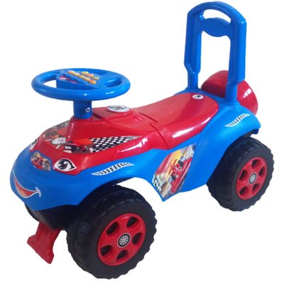 Машинка для катання Автошка музична червоно - синя 0142 (013117)