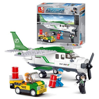 Sluban 0362 - Конструктор з серії Місто Авіація - літак, машина, фігурки, 251 деталей