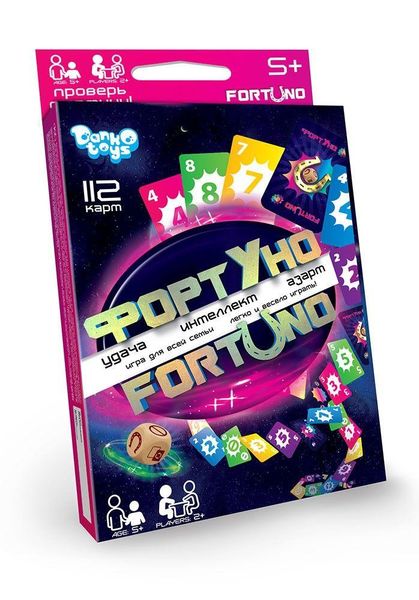 Danko Toys UF-03 - Класична настільна карткова гра Фортуна Fortuno середня версія для дітей і дорослих UF-03