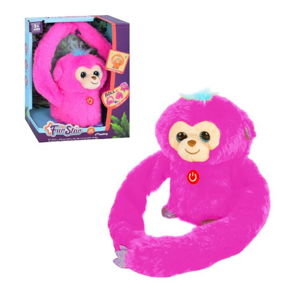 Мавпочка - м'яка інтерактивна іграшка, крутиться, робить сальто, мелодії MP 2304