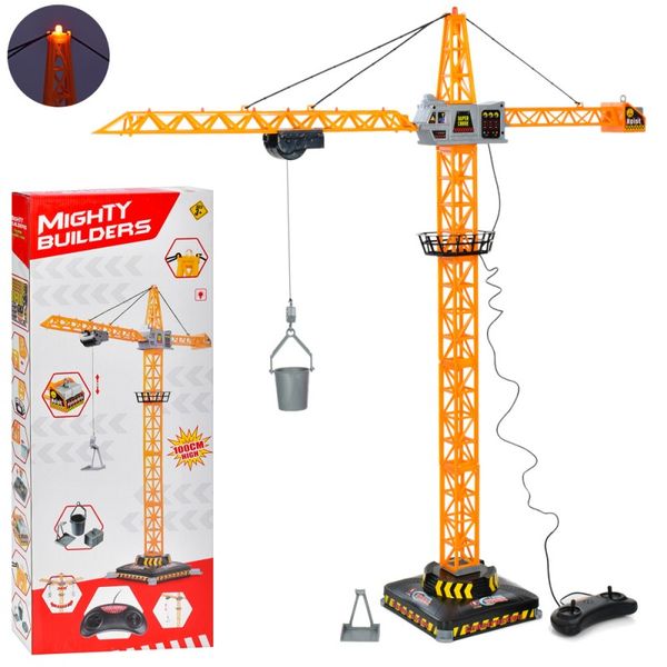 1561H - Портовий баштовий кран - іграшка на дротовому управлінні, світлові ефекти, висота 100 см