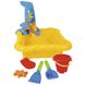 Набор игрушки для игры с песком или с водой на пляже, Мельница для песочницы - ведерко, пасочки, лопатка 39699 фото 1
