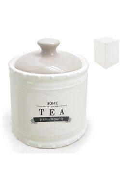 Stenson MC4054-T - Банка для чая Home Tea белая керамическая в классическом стиле &laquo;Prestige&raquo; 600мл 11х11х14см