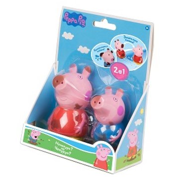 122252 - Іграшки для ванни Свинка Пеппа і Джордж що змінюють колір, ігровий набір для купання