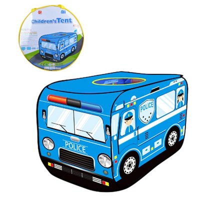 M 3753 (3752) - Палатка Домик детская игровая Автобус Полиция, размер 110-71-71 см, M 3752