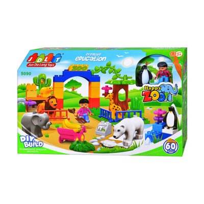 JDLT 5090 - Конструктор для малышей зоопарк на 60 детали