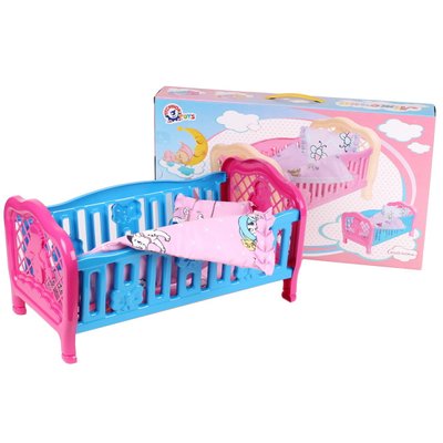 Технок 4494 - Кроватка для куклы или Пупса, постель