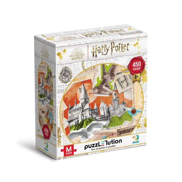 Dodo 200503 - Пазли Harry Potter на 450 деталей - Школа Хогвортс та поле для Квідичу (Гаррі Поттер)