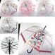 Зонт трость, прозрачный - романтика, диаметр 84 см, 5269 5269, 3622 фото 1