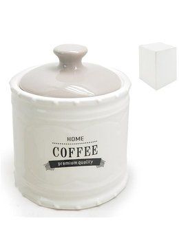 Stenson MC4054-C - Банка для кофе Home Coffee белая керамическая в классическом стиле &laquo;Prestige&raquo; 600мл 11х11х14см