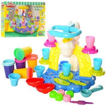 Play Doh 1527 - Пластилин мороженное аппарат, Набор для лепки Фабрика Мороженного