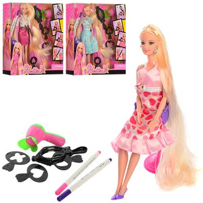 68029 - Лялька для фарбування волосся та зачісок - ігровий набір Перукар - Стиліст з фарба, аксесуари