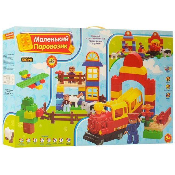 Limo Toy 437 - Залізниця Конструктор для малюків — поїзд, ферма, 0437