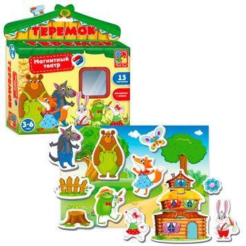 Vladi Toys 3206 - Развивающая игра, магнитный театр - Теремок, 3206