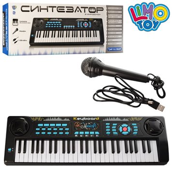Limo Toy 5499 - Дитячий синтезатор (орган, піаніно) на 54 клавіш, МР3, мікрофон, USB шнур або батарейки
