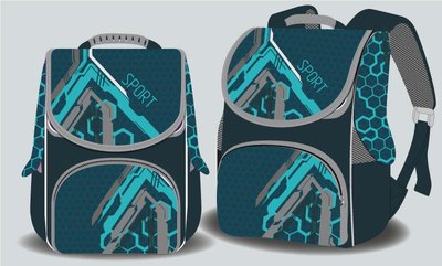 Space 988797 - Ранец (рюкзак) - короб ортопедический для мальчика - Спорт, Space 988797