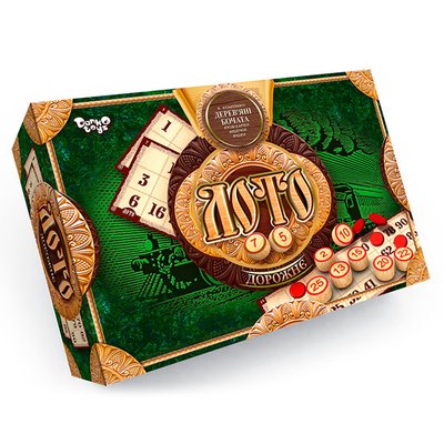 Danko Toys DTG51 - Лото классическое деревянные бочонки, настольная игра лото