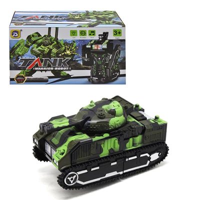Іграшковий танк 2 в 1 - трансформується в робота, зі світловими та звуковими ефектами PRR152