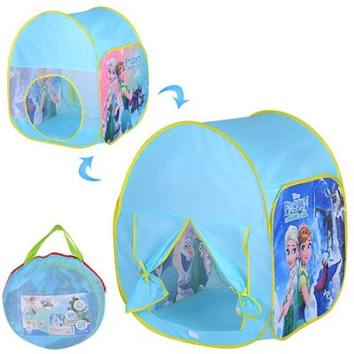 М 3745 - Палатка детская игровая Фроузен Frozen (Холодное сердце), Куб размер 66-66-90 см, в сумке, М 3745