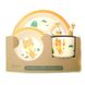 Набір посуду з бамбукового волокна (для дітей) бегемотик, бамбуковий посуд для дітей, 2772 2772, 02329 фото 8