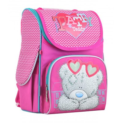 1 Вересня 555170 - Ранець (рюкзак) — каркасний шкільний для дівчинкирозовий Ведмедик Тедді, H-11 MTY ROSE, 555170