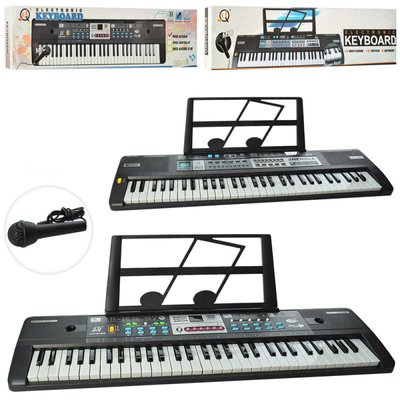 Play Smart MQ6180-82 - Синтезатор Дитячий музичний центр 61 клавіші, мікрофон, запис, дитяче піаніно MQ6180-82