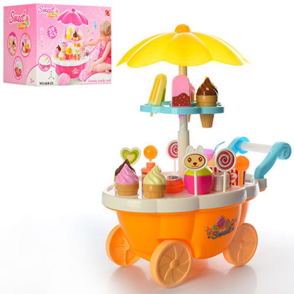 5962A - Ігровий набір Мій Магазин Солодкостей і морозива прилавок — візок, морозиво, звук, світло