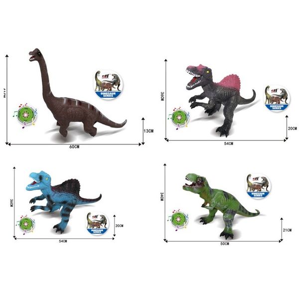SDH - Іграшка динозавр гумовий великі зі звуком, багато різних видів і кольорів