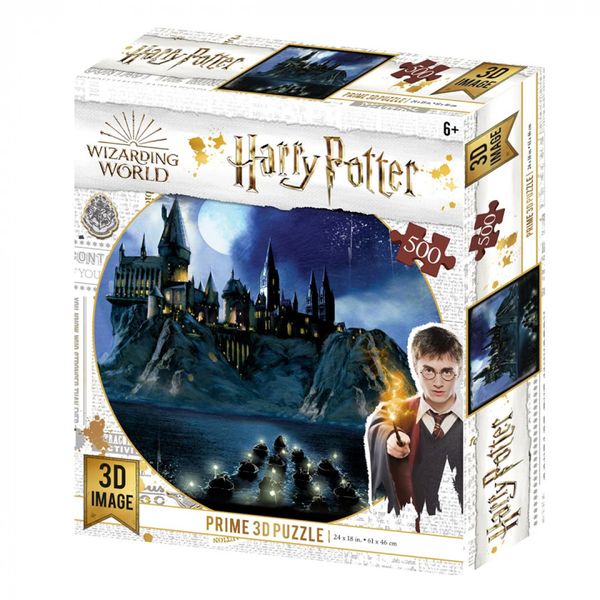 MiC 32515 - Пазли 3D Harry Potter на 500 деталей - Школа Хогвартс вечірній замок (Гаррі Поттер)