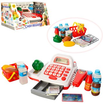Limo Toy 7300 - Ігровий набір Каса - Мій Магазин Супермаркет, касовий апарат, сканер, калькулятор, продукти, кошик, звук