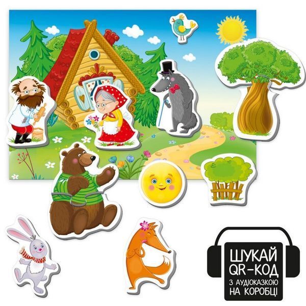 Vladi Toys 3206 - Розвиваюча гра, магнітний театр для малюків - Колобок, 3206