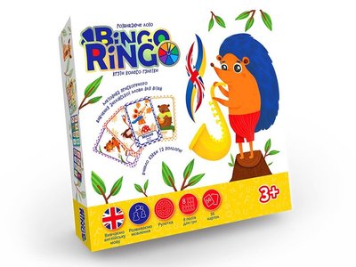 Danko Toys GBR-01-01 - Настольная игра - Лото Английский язык ENGLISH "BINGO RINGO" для детей от 3 лет