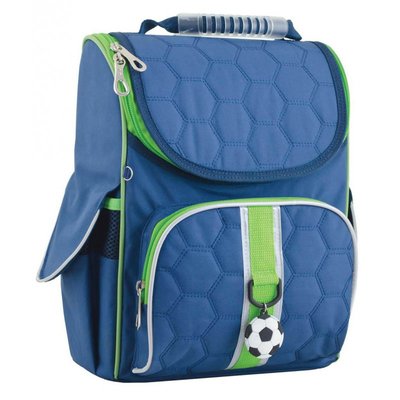 1 Вересня 553167 - Ранець (рюкзак) — каркасний шкільний для хлопчика синій Футбол, H-11 Football, 553167