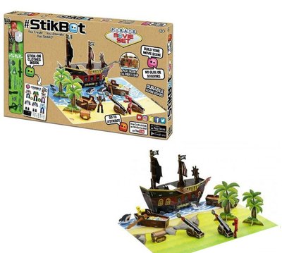 JM-06A - Набор для юного мультипликатора StikBot Пираты - Стикбот режиссерская игра тема пираты, JM-06A