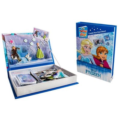 9038 - Подарочный набор для творчества магнитная книга Фроузен Эльза и Анна Frozen ( Холодное сердце) 59 деталей