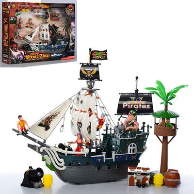 Піратський корабель 46 см — подарунковий ігровий набір — серія пірати, корабель, аксесуари, 39822 C 691949337 фото товару