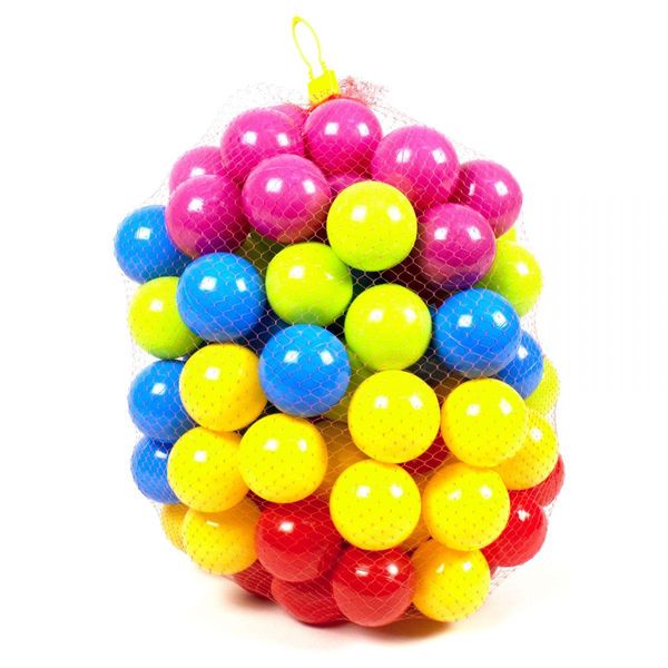 Кульки м'які ( Кульки) ігрові для наметів, сухих басейнів на 60 мм 100 штук, 02-414 1043228204 фото товару