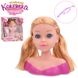 Лялька голова для зачісок - манекен Кокетка з світлим волоссям, аксесуари, фен, заколки 913 фото 1