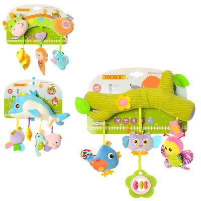 WinFun X1235 - Плюшевая игрушка для младенцев - подвеска на коляску (3 вида)