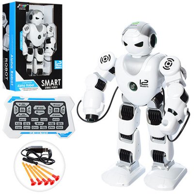 K1 - Робот Смарт Альфа (smart alfa робот) на радіокеруванні, стріляє, танцює, ходить, звук, програмується, K1