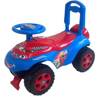 Машинка для катания Автошка сине - красная  0141 (013116)