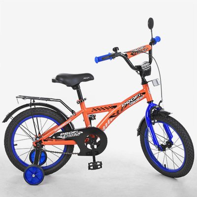 T1835 - Дитячий двоколісний велосипед PROFI 18 дюймів Racer, жовтогарячий T1835