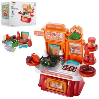 8055 - Игровой набор магазин - все в одном - касса, продукты корзинка