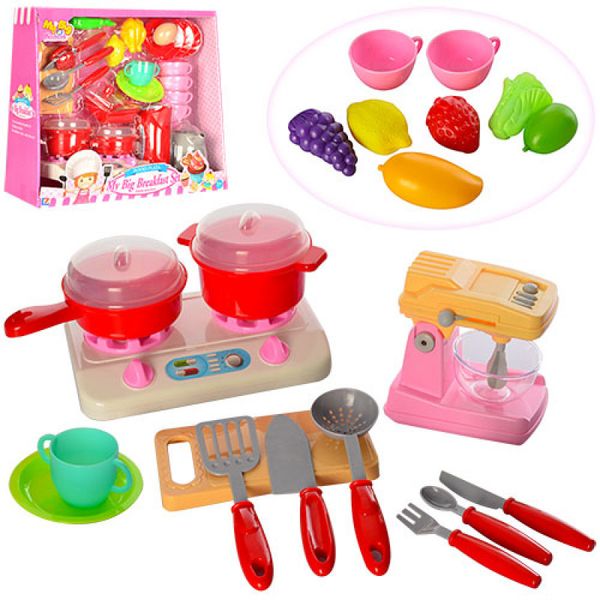 Z58006-Z58006-2 - Дитячий Ігровий набір кухонної побутової техніки, плита, посуд, продукти, 2 види