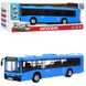 Автобус синий 28 см модель масштаб 1:43, звук, инерция, двери открываются, Автопарк 9690 9690 фото 1